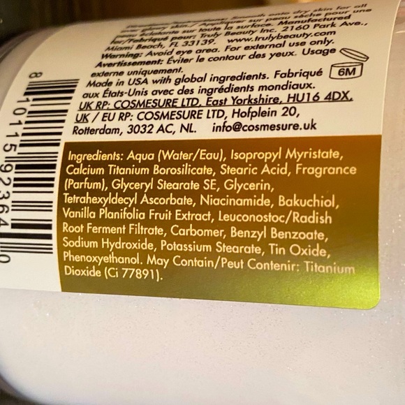 Truly VANILLA baby 🌟🌟 shimmer body butter EUC 6.7 oz - Picture 10 of 16